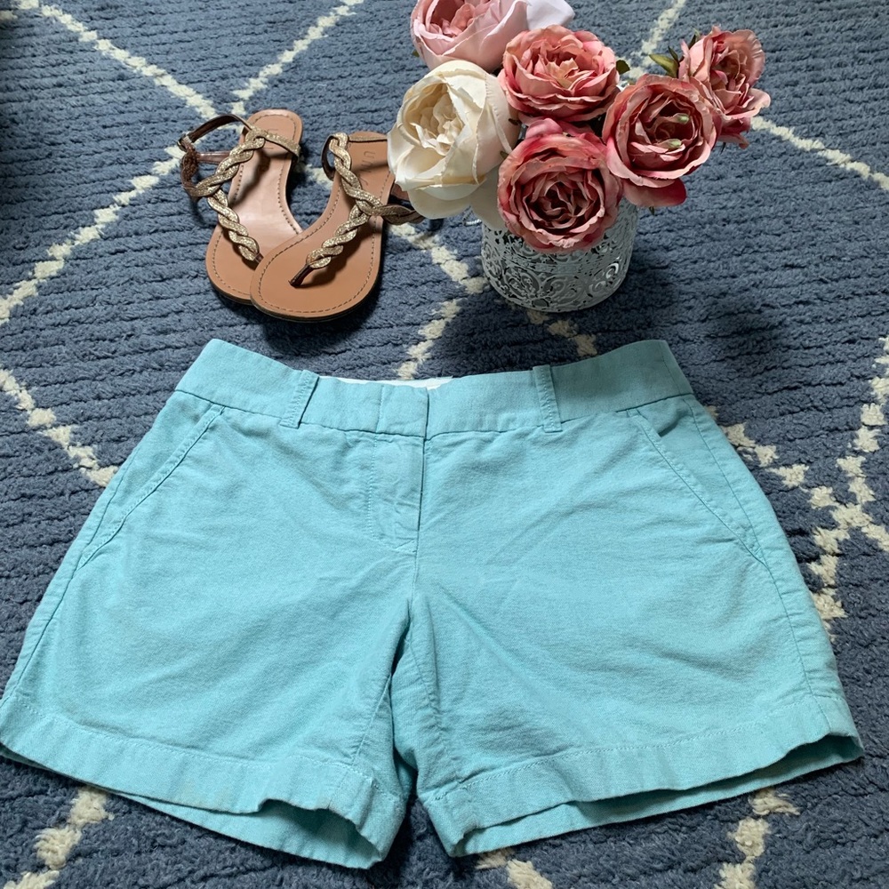 J Crew Light Blue Chino Shorts